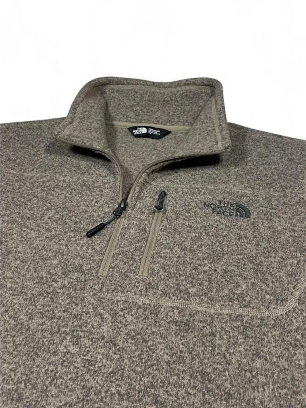 NWOT! The North Face Gordon Lyons Quarter Zip Brown Sweater Men’s Size L Q-Zip
